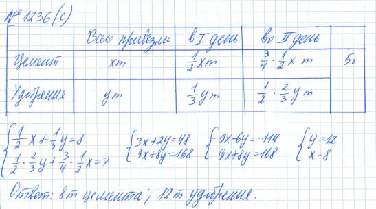 Ответ к задаче № 1236 (с) - Рабочая тетрадь Макарычев Ю.Н., Миндюк Н.Г., Нешков К.И., гдз по алгебре 7 класс